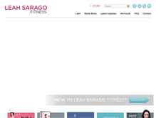 Tablet Screenshot of leahsaragofitness.com